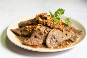Pork Liver with Soy-Ginger Sauce